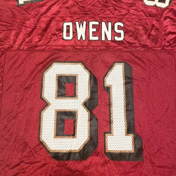 NFL Terrell Owens San Francisco 49ers Reebok 81 Jersey Mens Large - Picture 12 of 16